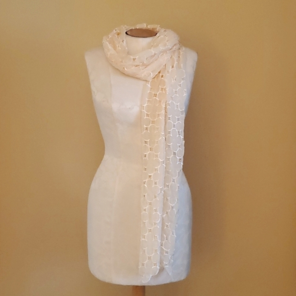 Sigi Sheer Patterned Scarf NWT